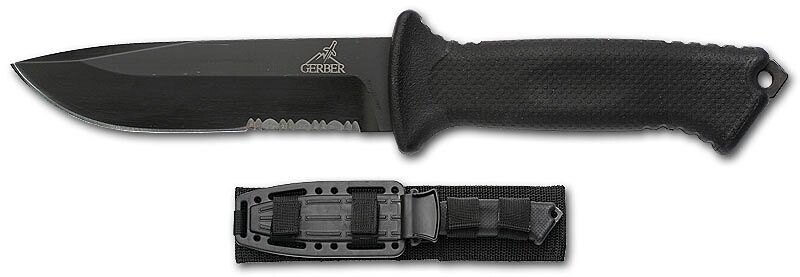Cuțit Prodigy GERBER® cu tăiș combinat - negru