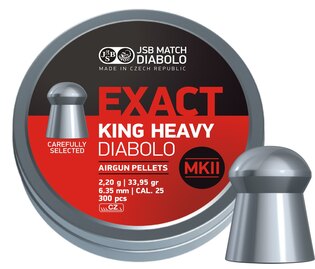 Diabolky Exact King Heavy MKII 6.35 mm JSB® / 150 buc.