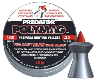 Diabolky Predator Polymag 6.35 mm JSB® / 150 buc.