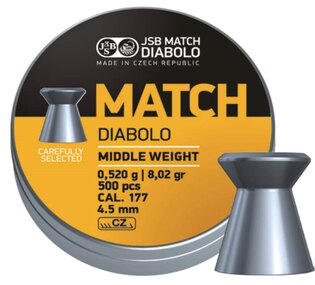 Diabolky Yellow Match Middle Weight 4.5 mm JSB® / 500 buc.