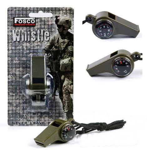 Fluier cu busolă și termometru FOSCO USA