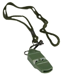 Fluier de semnalizare No Ball Mil-Tec® - olive