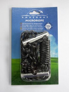 Frânghie de fixare pentru hamac Microrope AMAZONAS® - negru