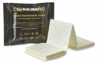 Gază hemostatică Celox Rapid CELOX Medical® / 7,6 cm × 1,5 m