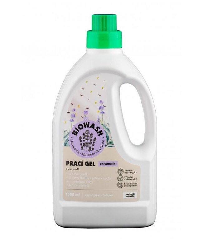 Gel de spălat ecologic natural BioWash® / lavandă
