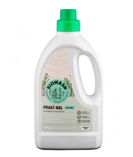 Gel ecologic de spălat pentru lână / rozmarin și lanolină BioWash®, 1,5 l