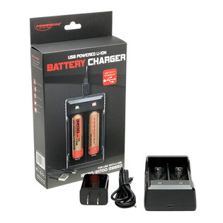 Încărcător 18650 Dual Charger + Adapter PowerTac®