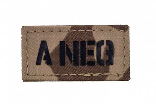 Insigna AČR IR Combat Systems® grupă sanguină A NEG