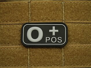 Insigna JTG® grupă sanguină 0 pozitivă