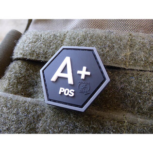 Insignă JTG® grupă sanguină A pozitiv / hexagon