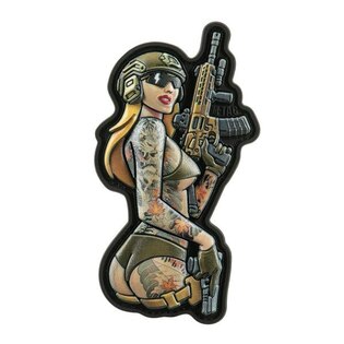Insigna Tactical Girl Pin-Up AR15 M-Tac®