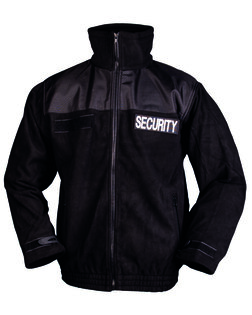 Jachetă fleece Mil-Tec® SECURITY - neagră