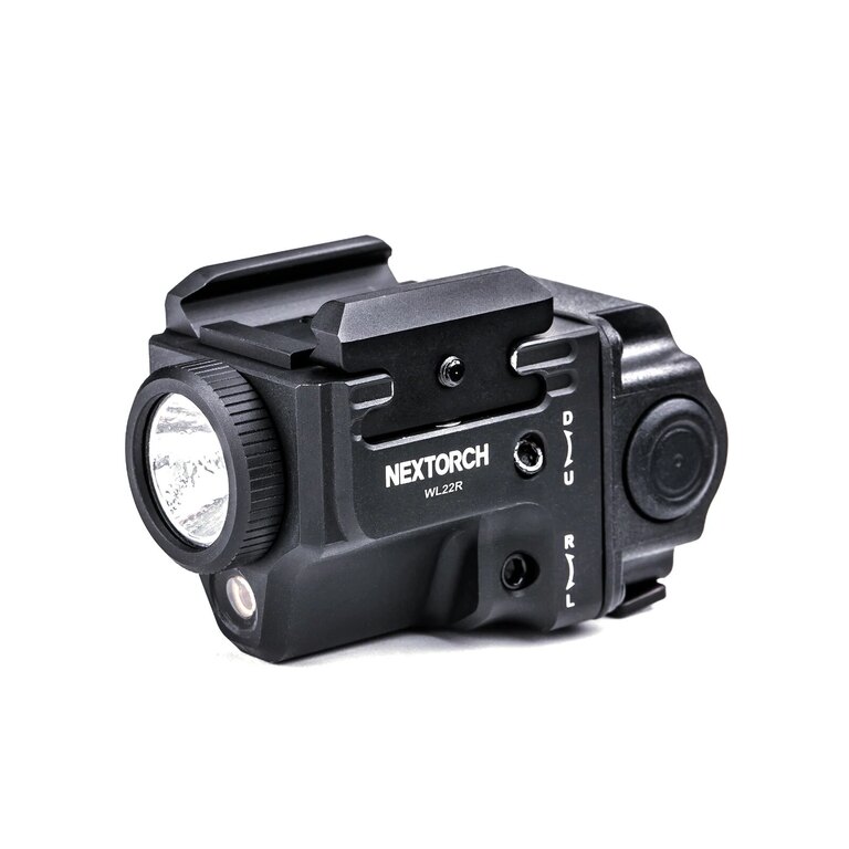 Lanternă LED cu pistol WL22R / laser roșu NexTorch®