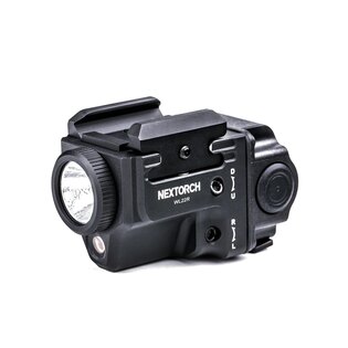 Lanternă LED cu pistol WL22R / laser roșu NexTorch®