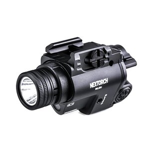 Lanternă LED cu pistol WL23G / laser verde NexTorch®