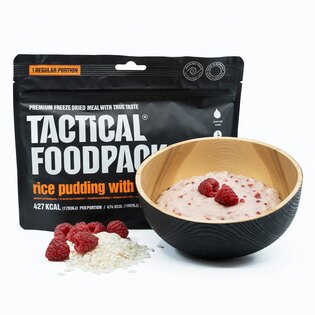 Mâncare deshidratată Budincă de orez cu zmeură Tactical Foodpack®