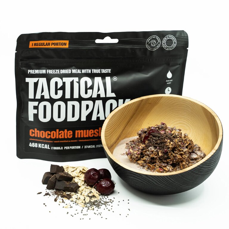 Mâncare deshidratată Muesli de ciocolată cu cireșe Tactical Foodpack®