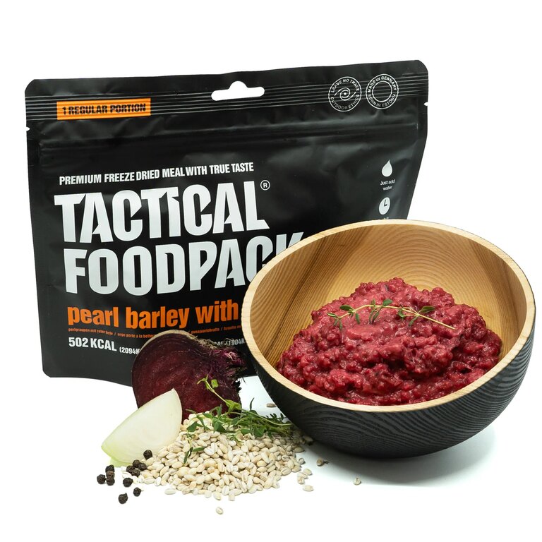 Mâncare deshidratată Orz perlat cu sfeclă roșie Tactical Foodpack®