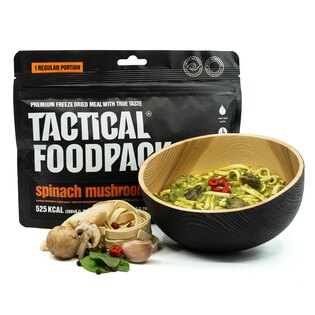 Mâncare deshidratată Paste cu spanac și ciuperci Tactical Foodpack®