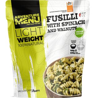 Mâncare uscată Fusilli cu spanac și nuci Adventure Menu®