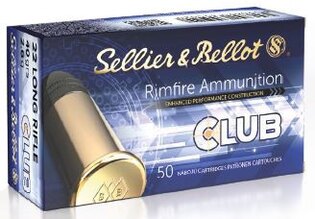 Muniție cu glonț cu percuție pe margine Club/Standard Sellier & Bellot® / .22 LR / 2,6 g / 50 buc.