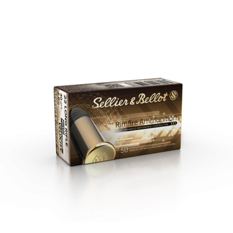 Muniție de calibru mic HV Sellier & Bellot® / .22 LR / 2,6 g / 50 buc.