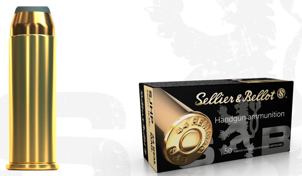 Muniție pentru revolver SJHP Sellier & Bellot® / 44 Rem. Mag / 15,55 g - 240 grs / 50 buc.