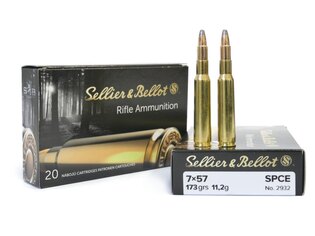 Muniție SPCE Sellier & Bellot® / 7x57 / 11,2 g - 173 grs / 20 buc