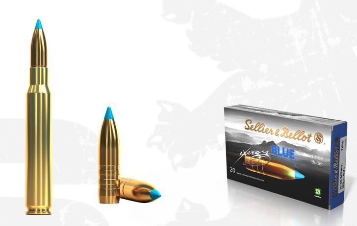 Muniție TXRG BLUE Sellier & Bellot® / 30-06 Spring. / 10,7 g - 165 grs / 20 buc.