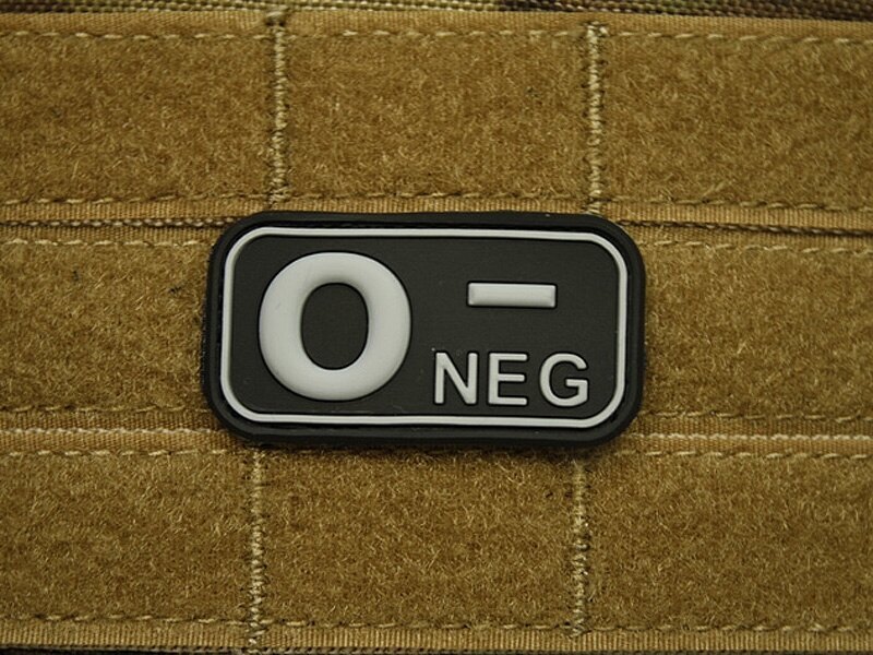 Patch JTG® grupa de sânge 0 negativ