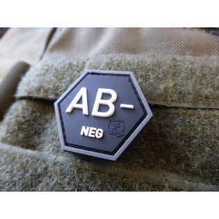 Patch JTG® grupa sanguină AB negativ / hexagon