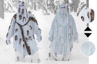 Pelerină de camuflaj Snow Hoodie Ghosthood®