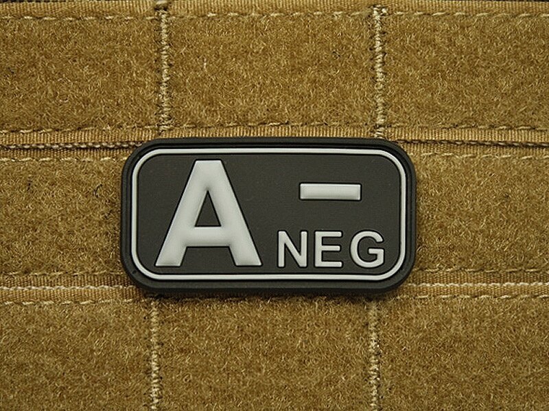 Petice JTG® grupă sanguină A negativă