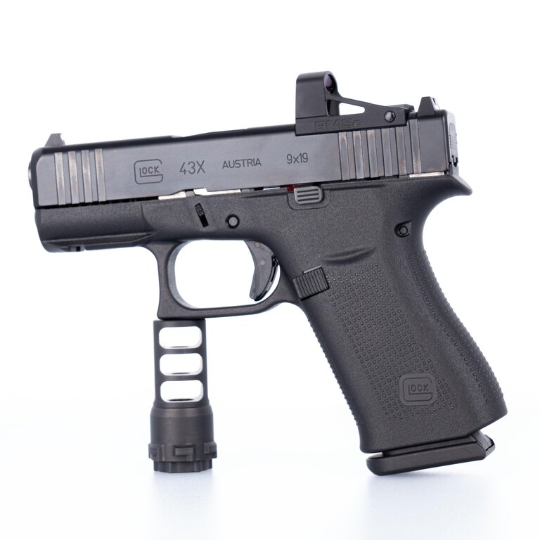 Pistol Glock 43X MOS cu colimator RMSc Shield / calibru 9x19