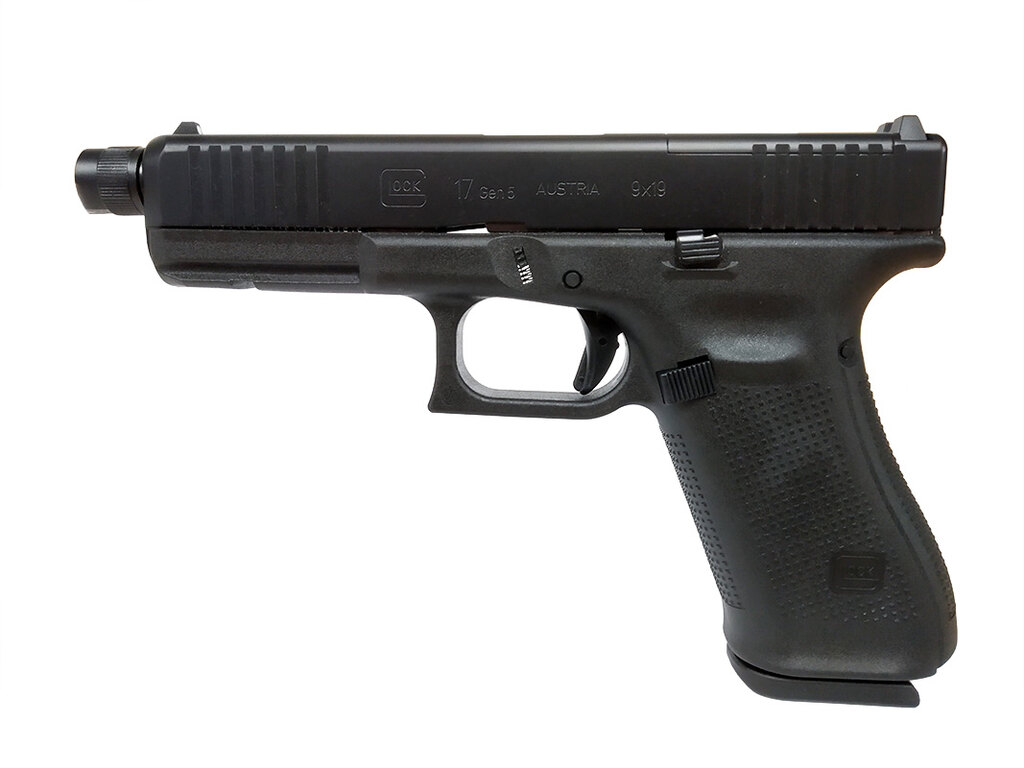 Pistolă Glock 17 Gen5 FS MOS cu filet M13,5×1 / calibru 9×19
