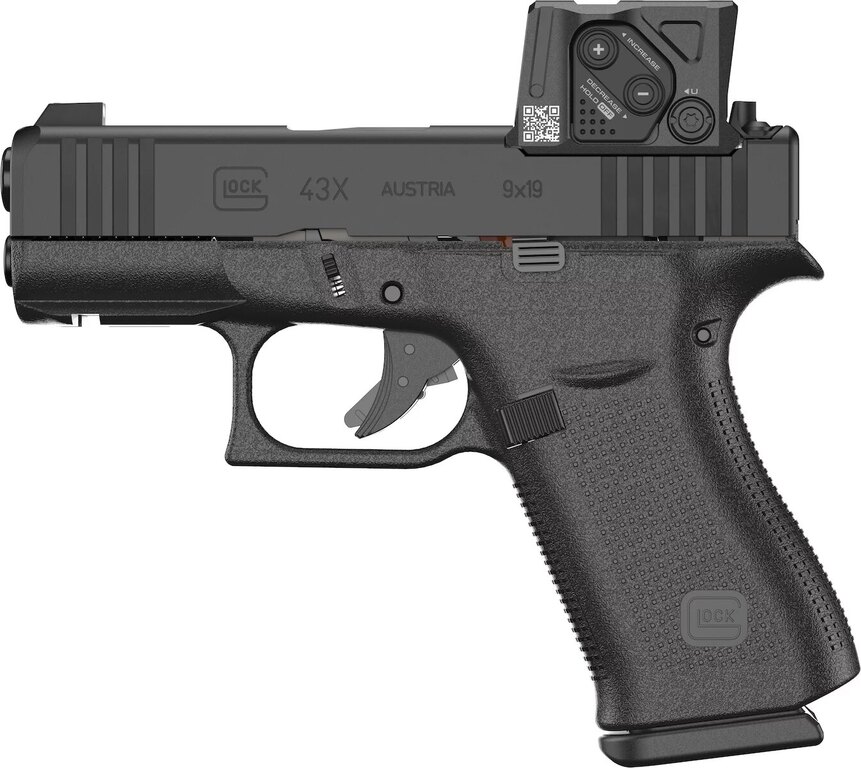 Pistolă Glock 43X A-CUT™ / Aimpoint COA™ / calibru 9×19