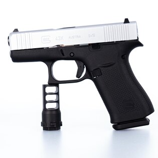 Pistole Glock 43X Silver Slide / calibru 9×19