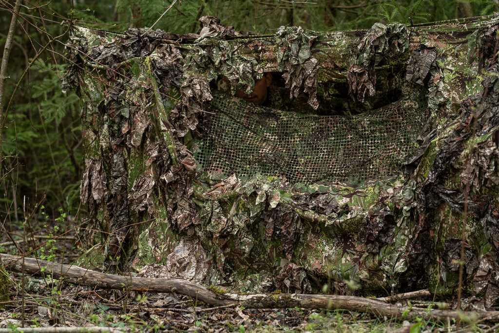 Plasă de camuflaj multispectral pentru poziția de tragere închisă Ghosthood®
