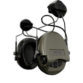 Protecții electronice pentru auz Supreme Mil-Spec AUX Sordin®, Cască cu șină ARC