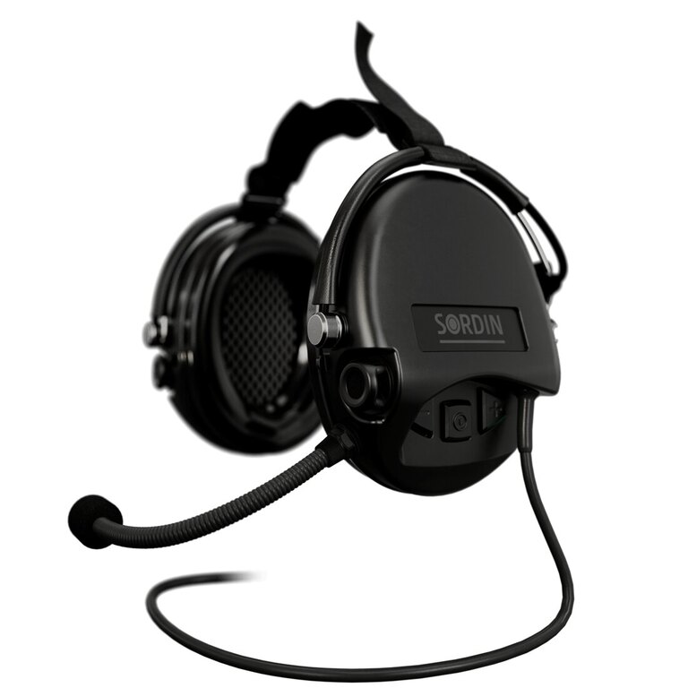 Protectoare electronice pentru urechi Supreme Mil-Spec CC Neckband Sordin®, cu microfon