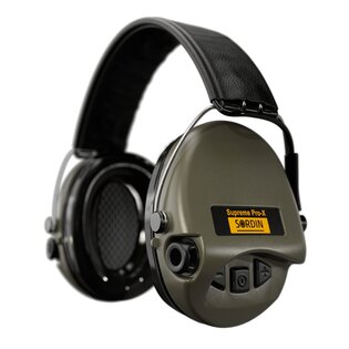 Protectoare electronice pentru urechi Supreme Pro-X Sordin®, bandă de cap din piele