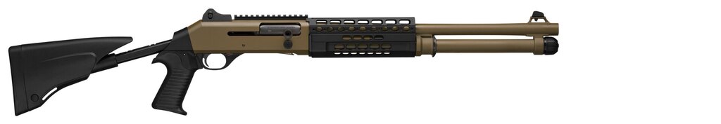 Pușcă semi-automată cu țeavă lisă M4 T-Pro Brown 14" Benelli®