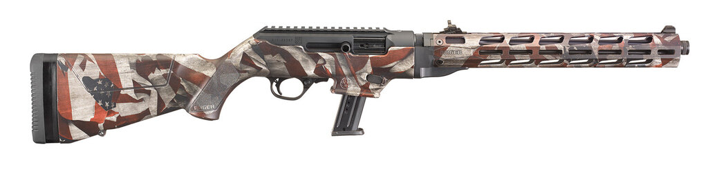 Pușcă semiautomată Ruger PC Carbine American Camo / 17 cartușe, calibru 9 mm