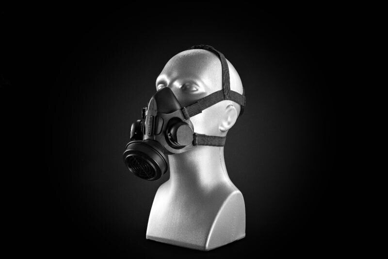 Semimasca de protecție S-97 M cu sistem de prindere Avec® pe cap