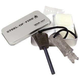 Set complet Steel-of-Fire Web-Tex® - argintiu