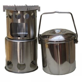 Set de gătit din oțel inoxidabil Salamander + Zebra Billy TBS Outdoor®