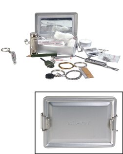 Set de supraviețuire KPZ ALUBOX Mil-Tec® - argintiu