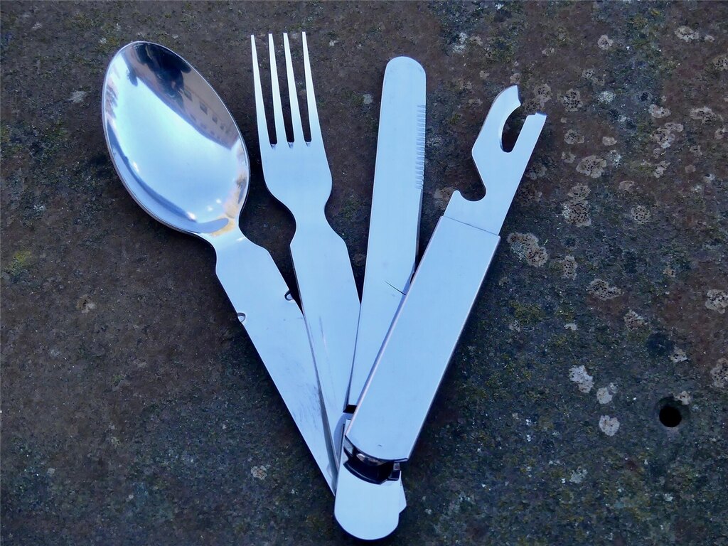 Set de tacâmuri din oțel inoxidabil Helikon-Tex® KFS BW