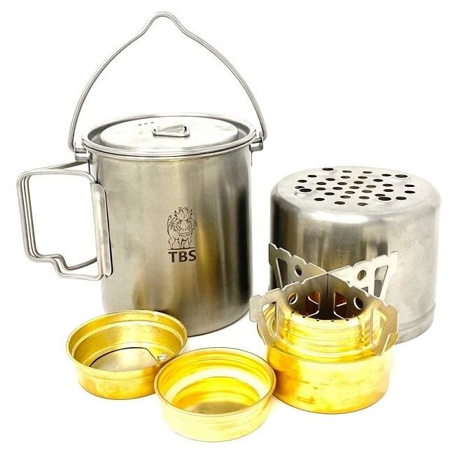 Set din oțel inoxidabil pentru gătit Wilderness Mini TBS Outdoor®