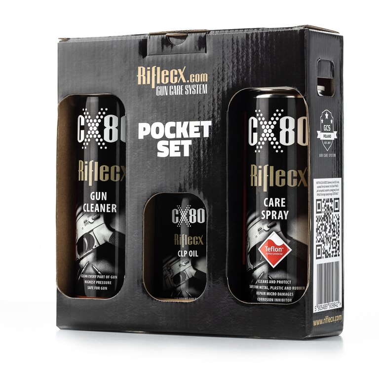 Set pentru curățarea armelor scurte POCKET Riflecx®